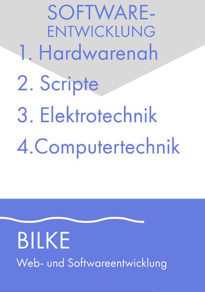 Software development - hardware - script - electrical engineering - computer technology