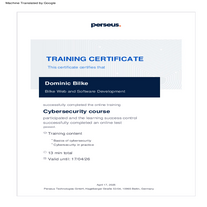 Certificate CyberSercurity